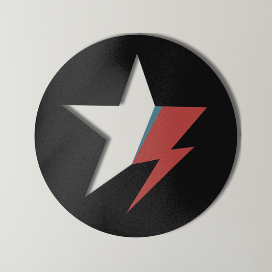 Bowie Star Metal Art