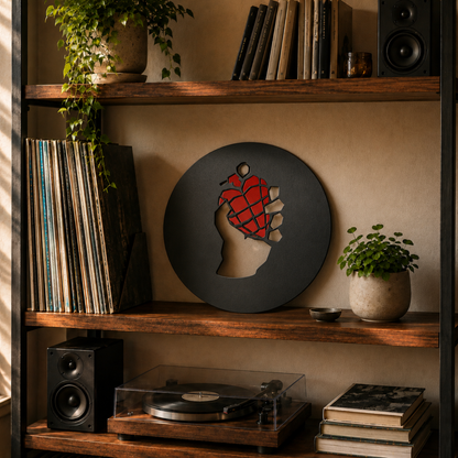 Heart Grenade Metal Art