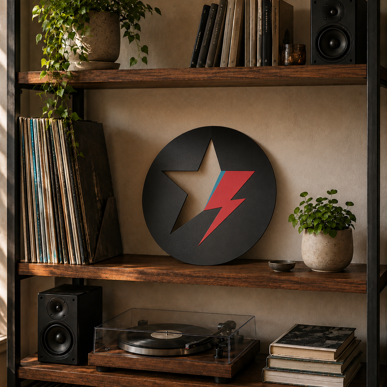 Bowie Star Metal Art