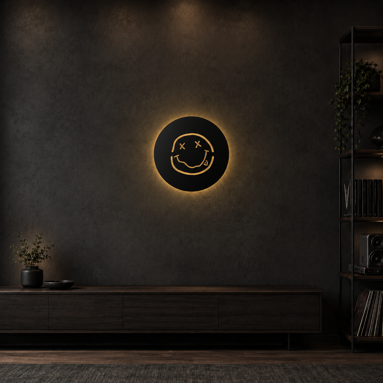 Smiley Metal Art
