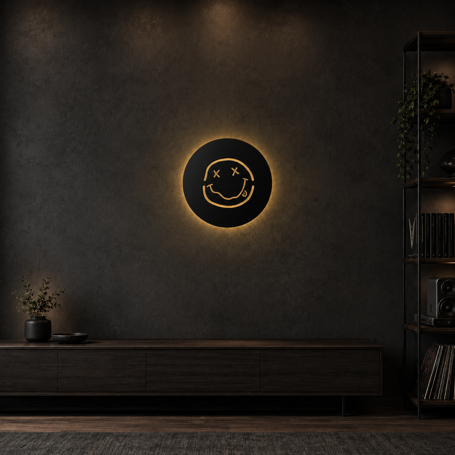 Smiley Metal Art