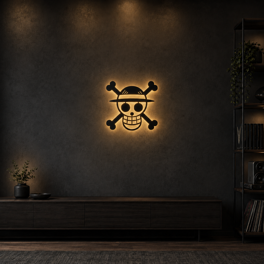 Straw Hat Metal Art